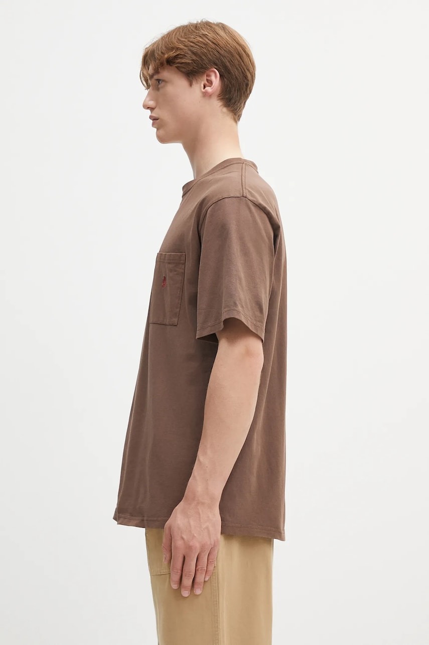 T-shirt GRAMICCI Gramicci One Point Tee Pigment Dyed T-Shirt Brun | G304.OGJ.PG, 1