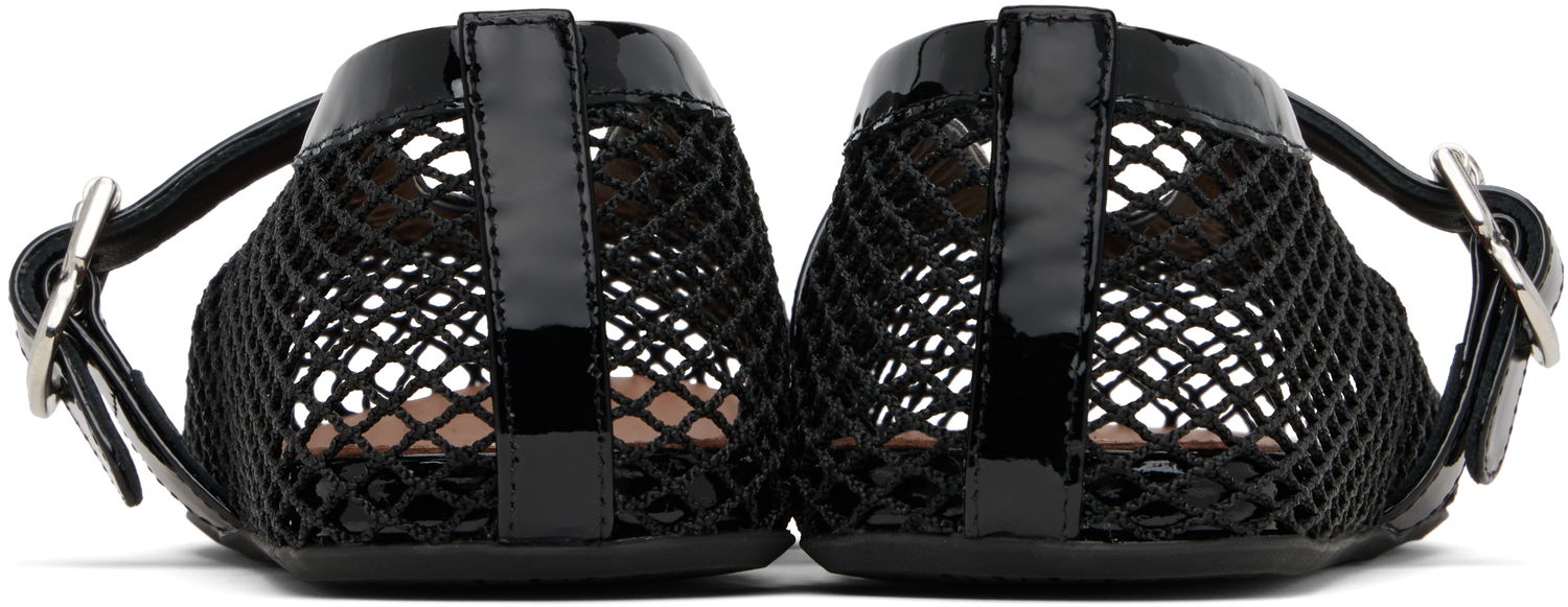 Tøj Alaïa ALAÏA Fishnet Ballerina Flats Hvid | AA3A029TK007, 1