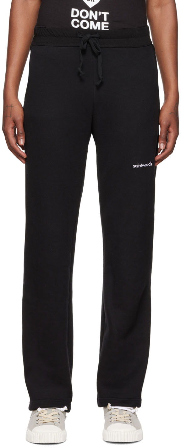 Joggingbukser Saintwoods Saintwoods Embroidered Lounge Pants Sort | SW01506