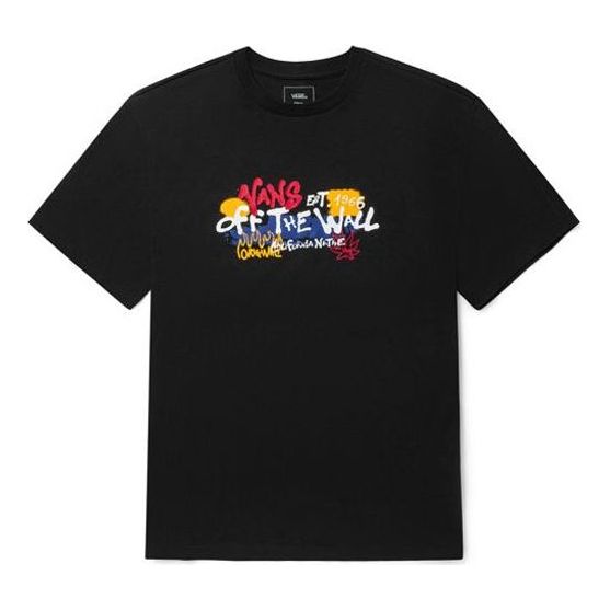 T-shirt Vans Graffiti Alphabet Graphic T-Shirt Sort | VN0A5F3JBLK