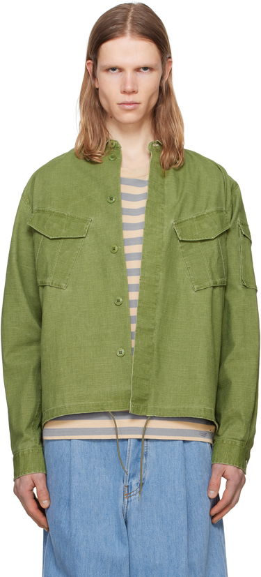 Skjorte KENZO Kenzo Paris Pocket Overshirt Grøn | FF55CH5339GD, 0