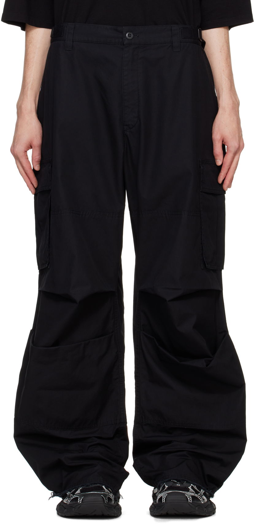 Cargo bukser 032C Overtime Cargo Pants Sort | F24-URW-1001-000