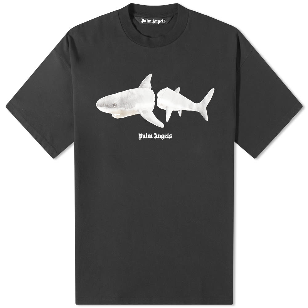 T-shirt Palm Angels Shark Tee Sort | PMAA001S23JER0051001, 0