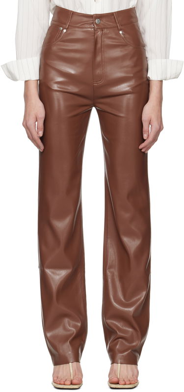 Bukser Nanushka Nanushka Jacoba Vegan Leather Pants Brun | NW25SSPA21775, 0