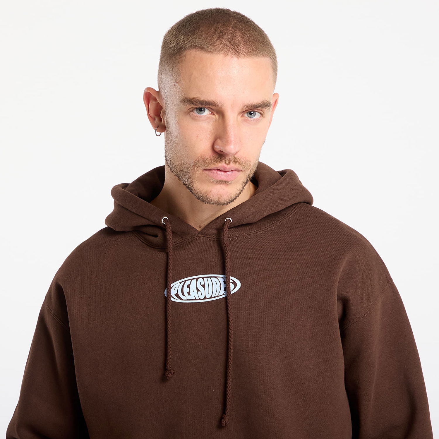 Sweatshirt Pleasures PLEASURES Overview Hoodie Brun | P25F083-BROWN, 1
