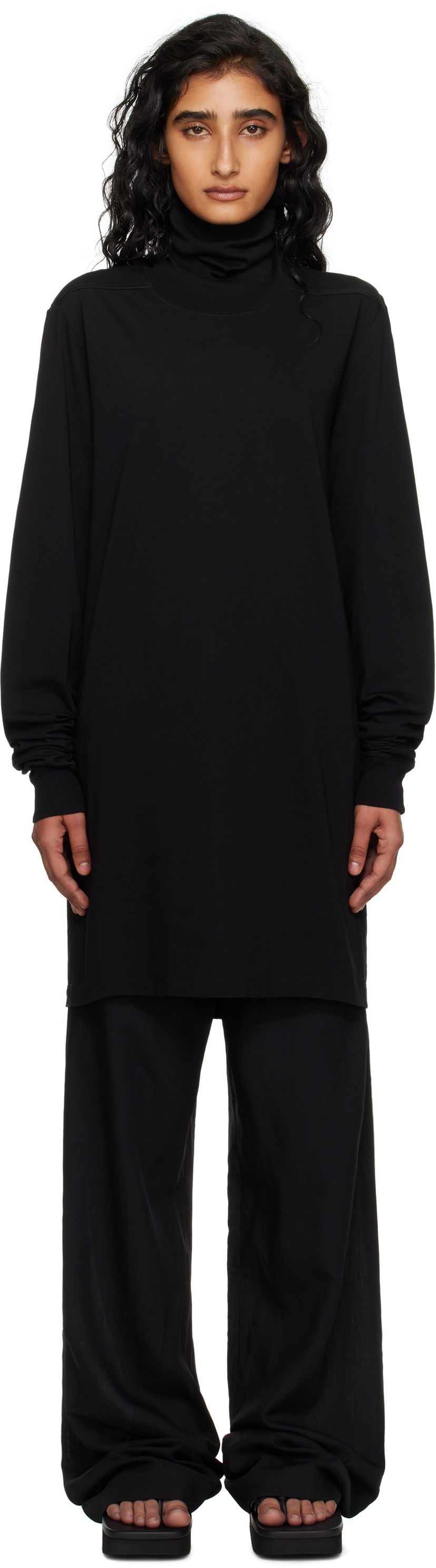 Sweater Rick Owens Rick Owens Concordians Surf Turtleneck Sort | RP02E4207 JA