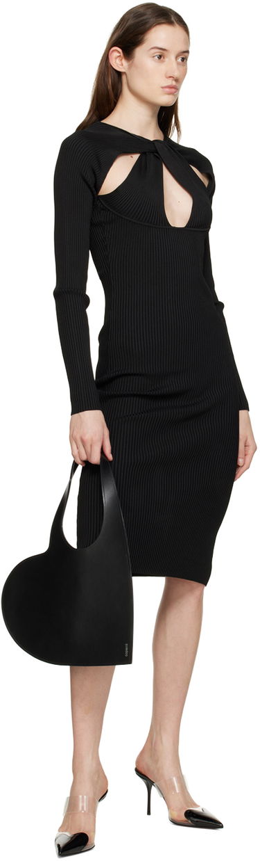 Kjole Coperni Twisted Cutout Midi Dress Sort | COPML39600, 3