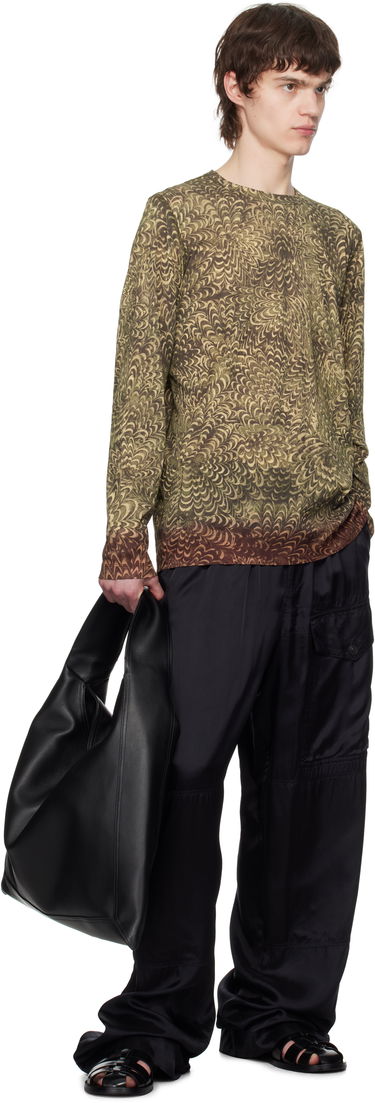 T-shirt Dries Van Noten Dries Van Noten Printed Cotton T-Shirt Grøn | 251-021146-1609, 3
