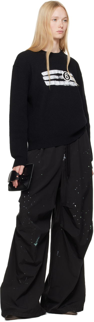 Sweater Maison Margiela MM6 Maison Margiela Numeric Knit Sweater Sort | SH2HL0022 M13124, 3