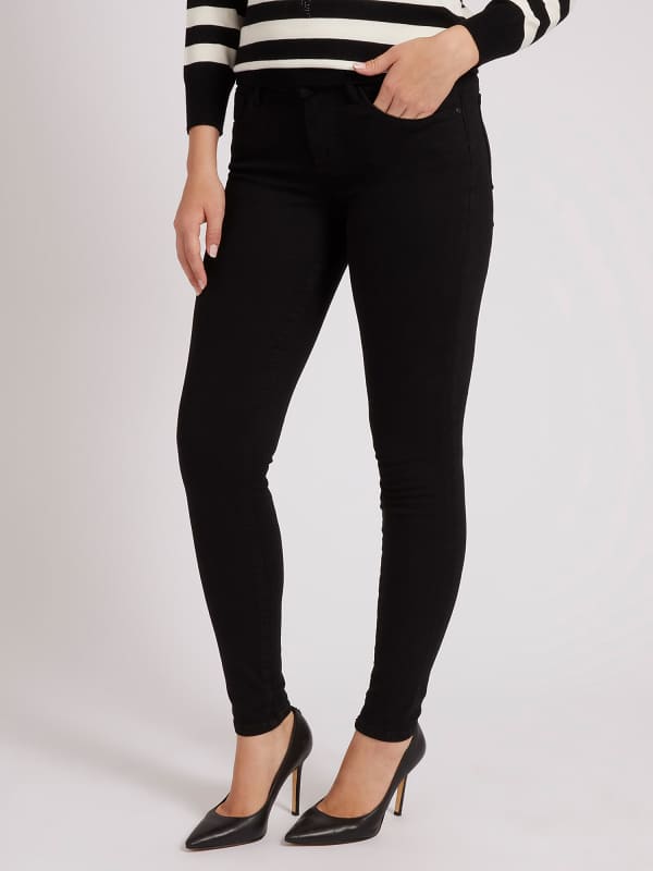 Bukser og jeans GUESS Skinny Fit Denim Sort | W2YA99D4PZ1, 0