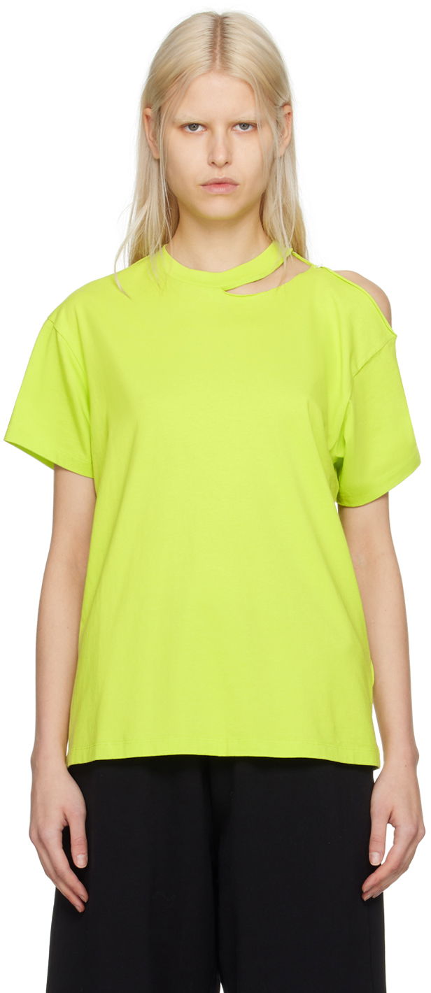 T-shirt Maison Margiela MM6 Safety Pin T-Shirt Grøn | S52GC0305 S24312
