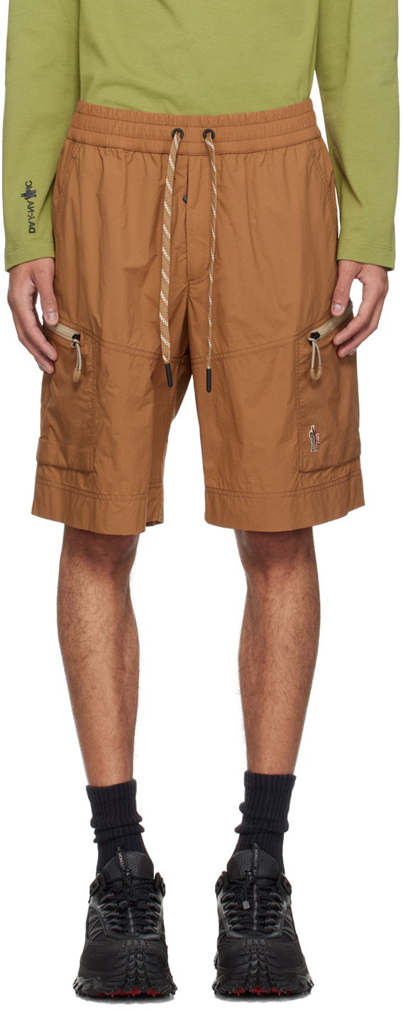 Shorts Moncler Drawstring Shorts Brun | J10972B0000353A59