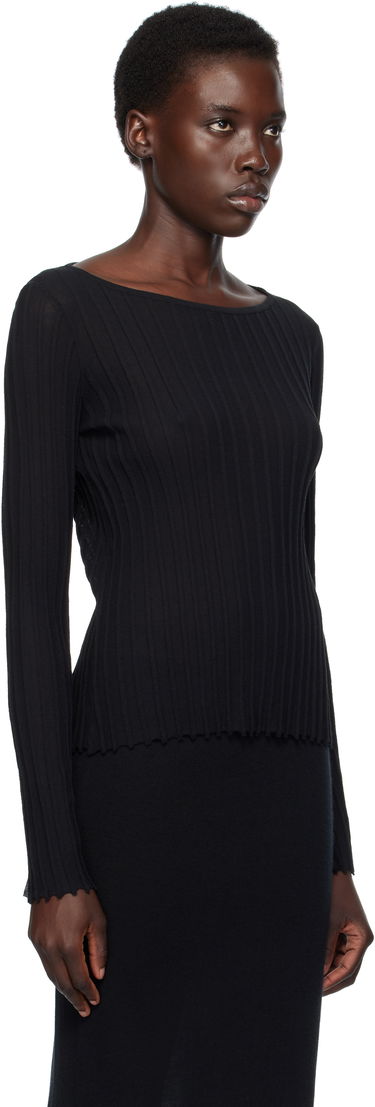 T-shirt Loulou de Saison Loulou de Saison Mabille Ribbed Knit Top Rød | MABILLE, 4