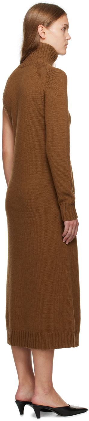 Kjole Max Mara Max Mara Single-Shoulder Midi Dress Brun | 2313262536600 MM12127, 2
