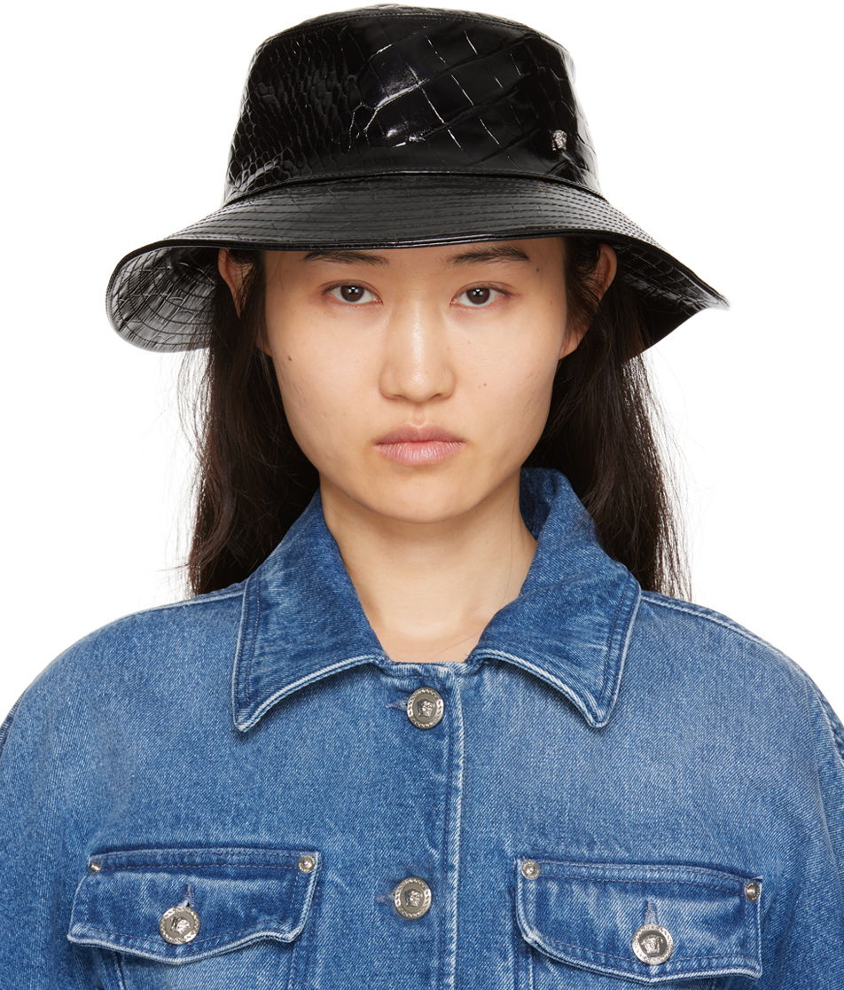 Hat Versace Croc Bucket Mørkeblå | 1012594_1A09251, 0