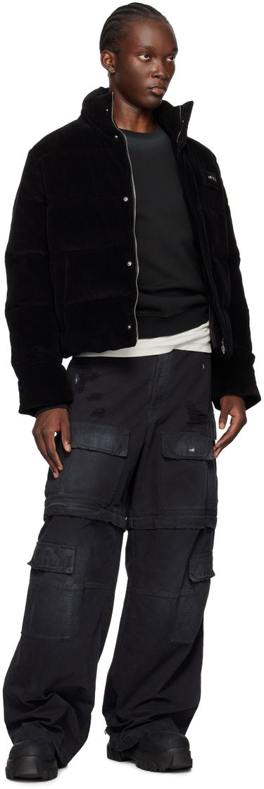Sweater We11done Faded Sweatshirt Sort | WD-TS2-24-721-U-BK, 3