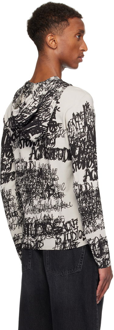 Sweater Acne Studios Acne Studios Printed Hoodie Grå | B60336-, 2