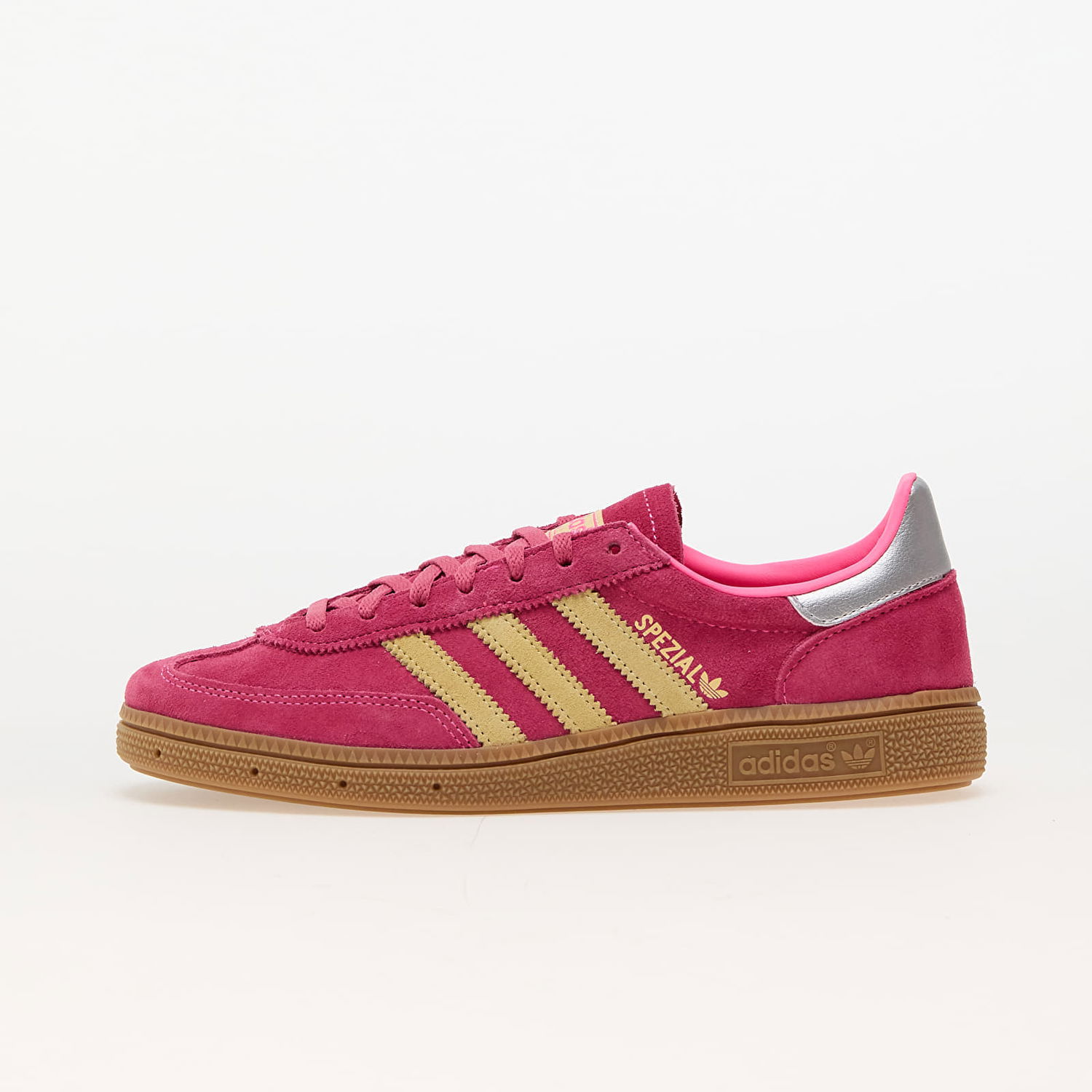 Sneakers og sko adidas Originals Sneakers adidas Handball Spezial W Lucid Pink/ Almost Yellow/ Silver Metallic Rød | JI1407, 0