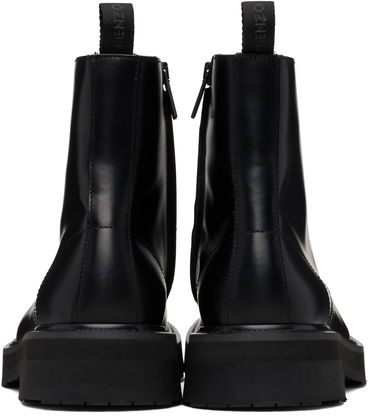 Sneakers og sko KENZO Kenzo Paris KENZOSMILE Lace-Up Boots Sort | FF65BT111L52, 1