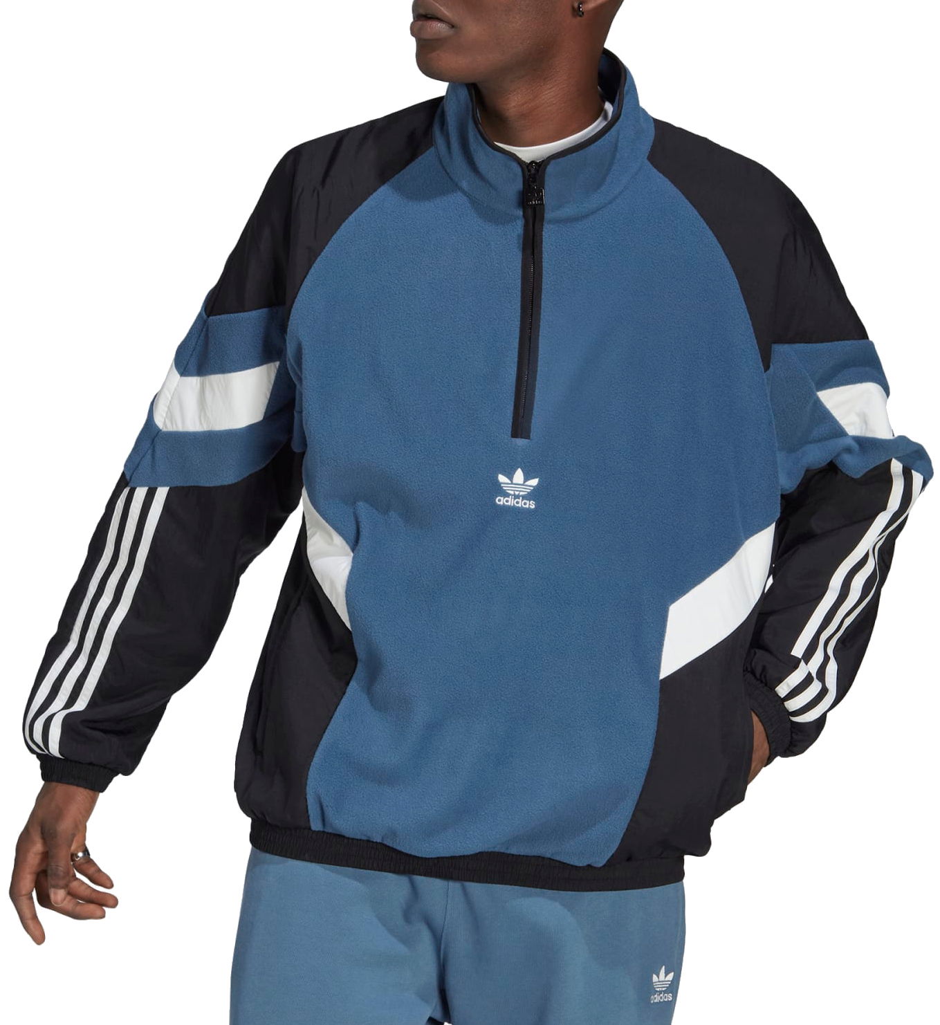 Sweatshirt adidas Originals Hoodie Rekive Polar Fleece Blå | hk7362, 0