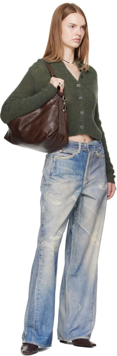 Sweater OUR LEGACY Our Legacy Mazzy Polo Cardigan Grøn | W4253MM, 3