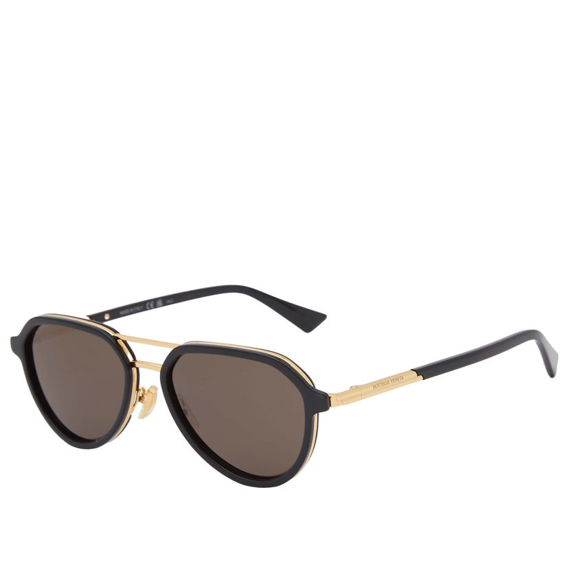 Solbriller Bottega Veneta Bottega Veneta BV1373S Aviator Sunglasses Sort | BV1373S-001