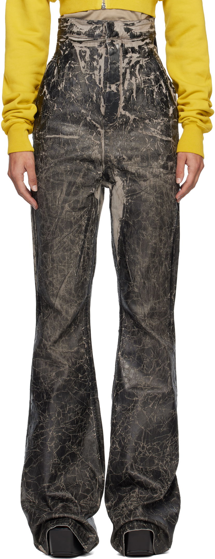 Jeans Rick Owens DRKSHDW Concordians Dirt Bolan Jeans Sort | DS02E7312 SDWF