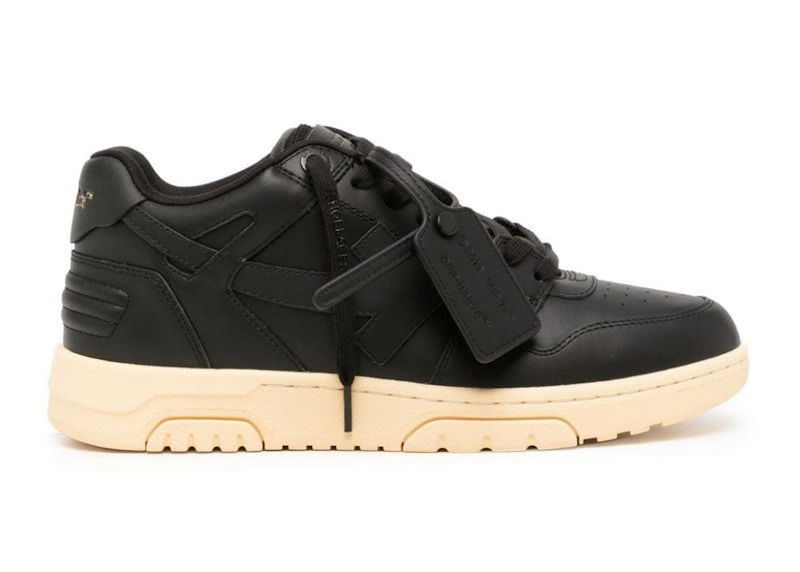 Sneakers og sko Off-White Out Of Office OOO Low Tops Black Gum Sort | OMIA189F23LEA0011010, 0