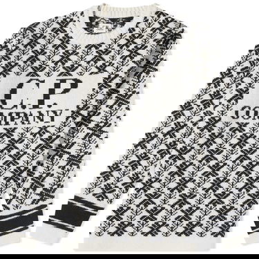 Sweater C.P. Company Wool Jacquard Crewneck Var.01 Sort | 15CMKN234A-006633J-V01, 0