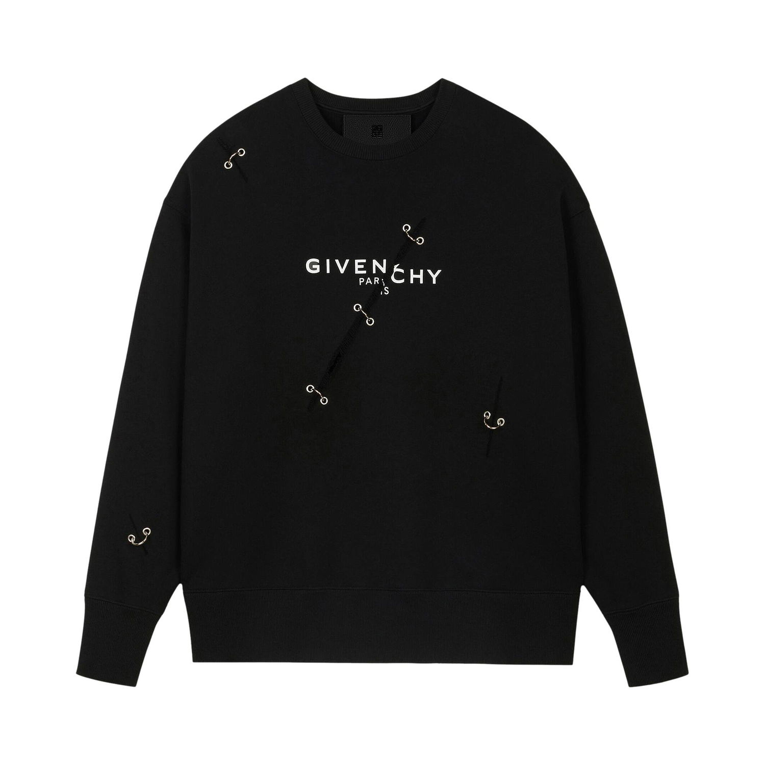 Sweater Givenchy Oversized Crewneck Sort | BMJ0B83Y69 001, 1
