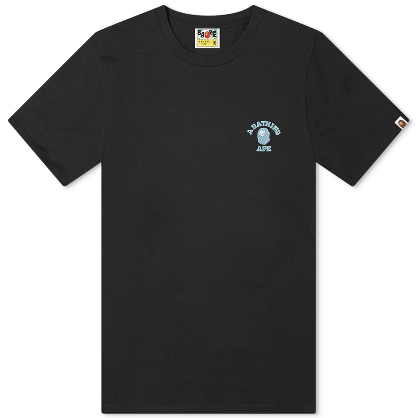 T-shirt BAPE A Bathing Ape College One Point T-Shirt Sort | 001TEK301302M-BLK