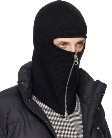 Beanie Courrèges Courrèges Zipped Wool Balaclava Sort | 324MCP008FI0036, 1