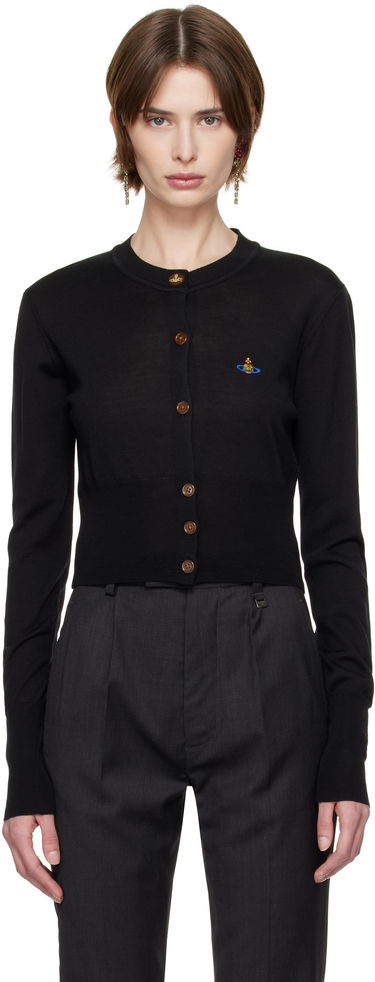 Sweater Vivienne Westwood Vivienne Westwood Bea Cropped Cardigan Sort | 1803002U-Y001A-, 0