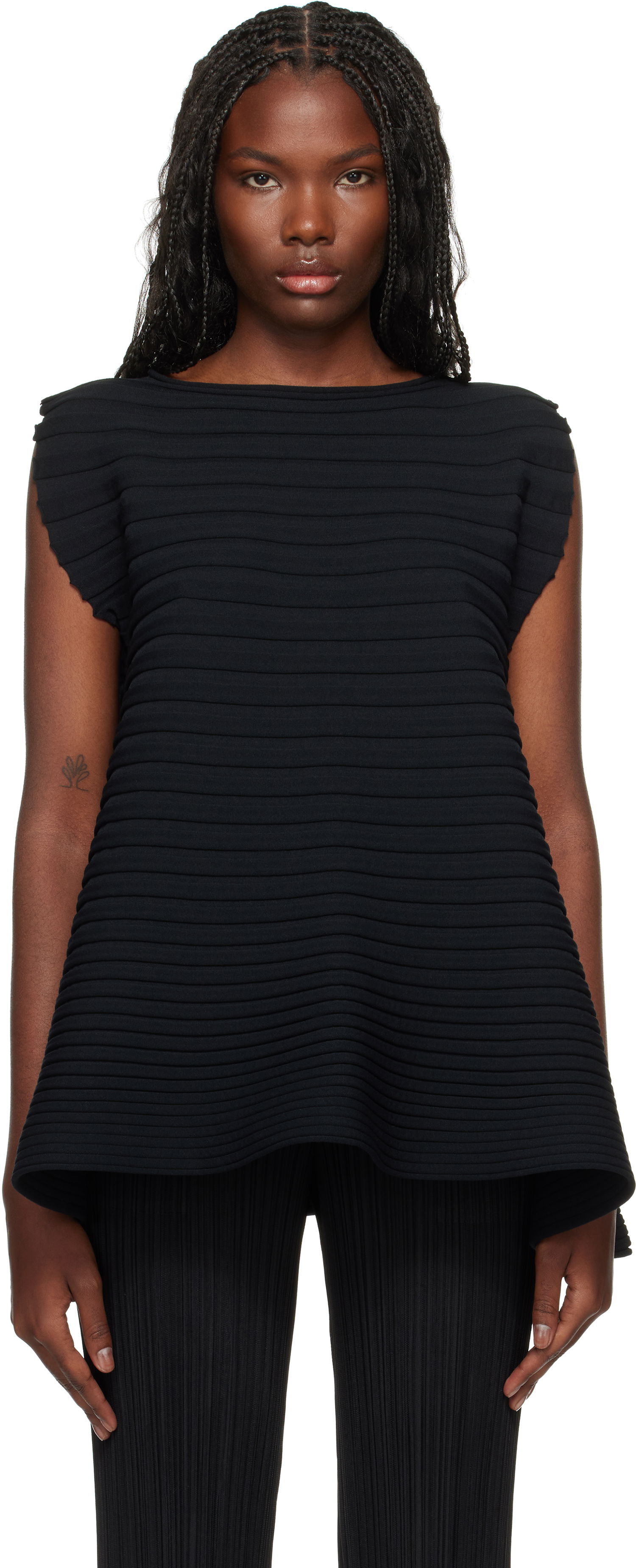 T-shirt Pleats Please Issey Miyake Knit Top Sort | PP48KK791, 0