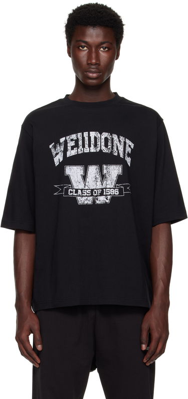 T-shirt We11done We11done Printed University T-Shirt Sort | WD-TT2-25-743-U-BK, 0