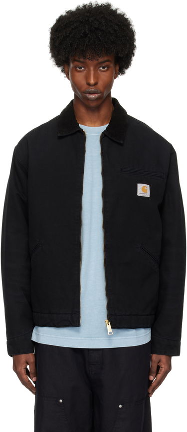 Jakke Carhartt WIP Detroit Black Work Jacket Sort | I027358, 0