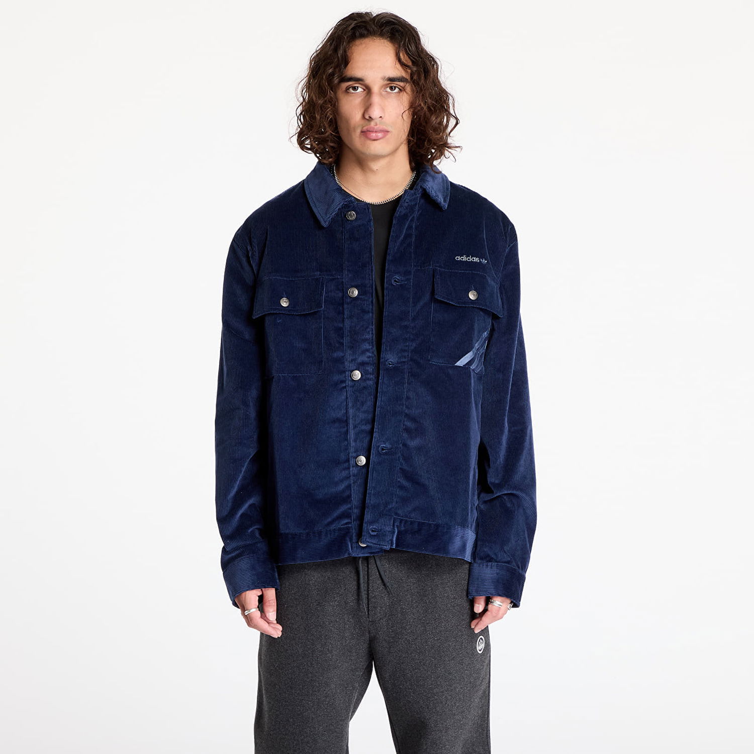 Jakke adidas Originals Coach Jacket Night Indigo Mørkeblå | IX9609, 0