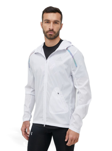 Vindjakke adidas Performance Marathon Jacket Hvid | IB8953