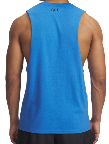 Tanktop Under Armour Left Chest Cut Off Tank Blå | 1329286-402, 1