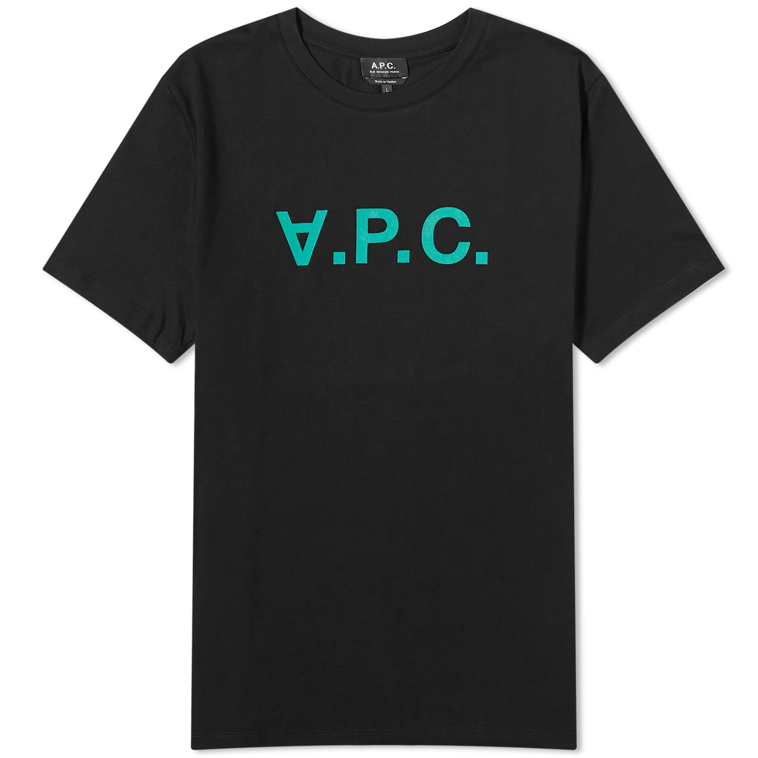 T-shirt A.P.C. VPC Logo T-Shirt Sort | COBQX-H26943-TZH, 0