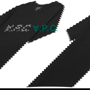 T-shirt A.P.C. VPC Logo T-Shirt Sort | COBQX-H26943-TZH, 0