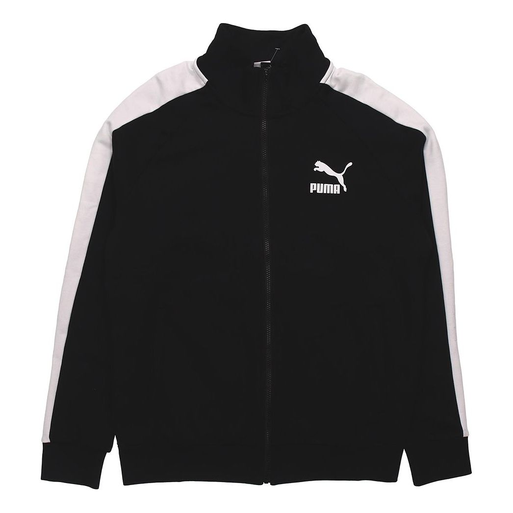 Sweatshirt Puma Iconic T7 Track Knit Jacket Sort | 599331-01, 0