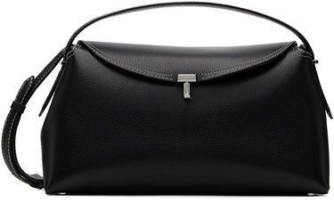 Mulepose TOTEME T-Lock Leather Shoulder Bag Sort | 234-WLGBG427-LE0030, 0