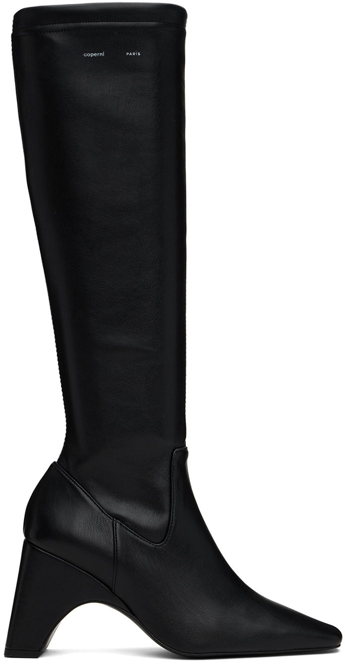 Sneakers og sko Coperni Stretch Tall Boots Sort | COPSH58857