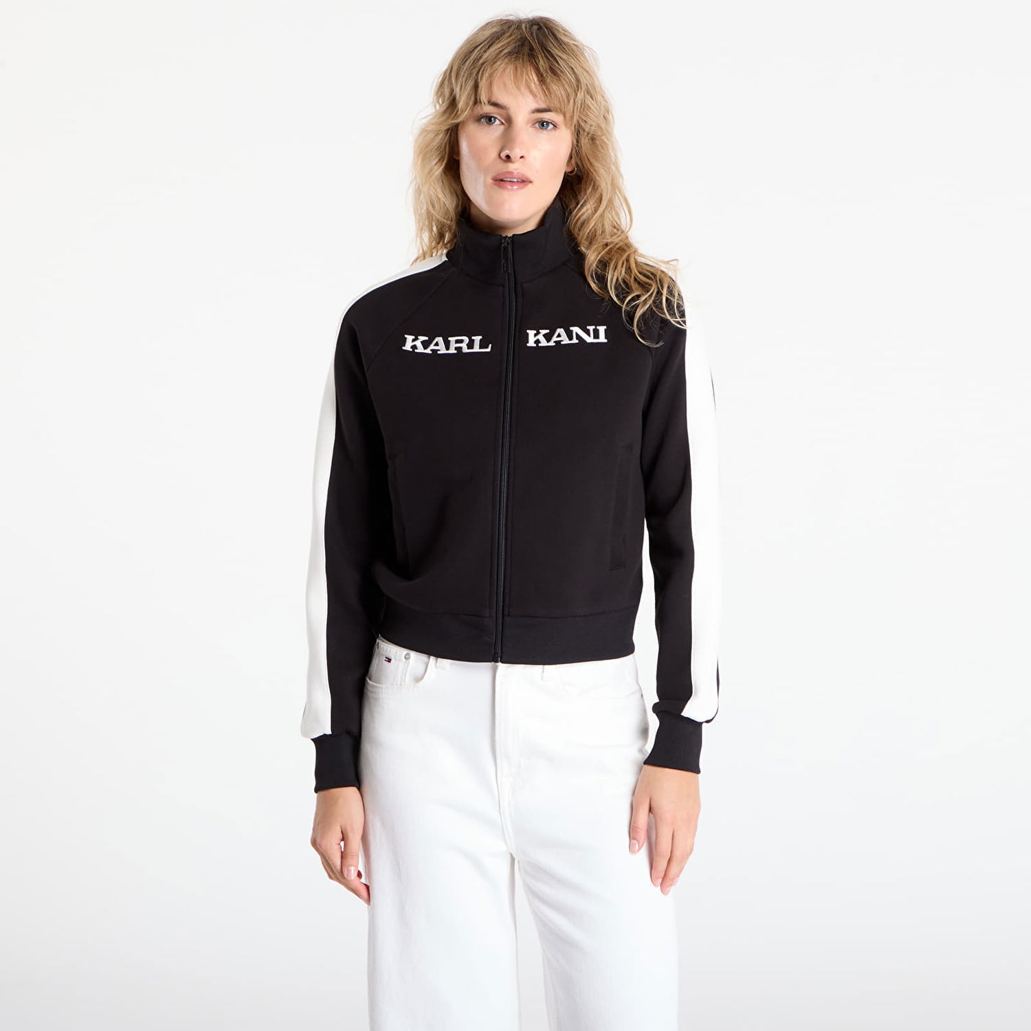 Jakke Karl Kani Karl Kani Retro Sidestripe Track Jacket Sort | PD00005496, 0
