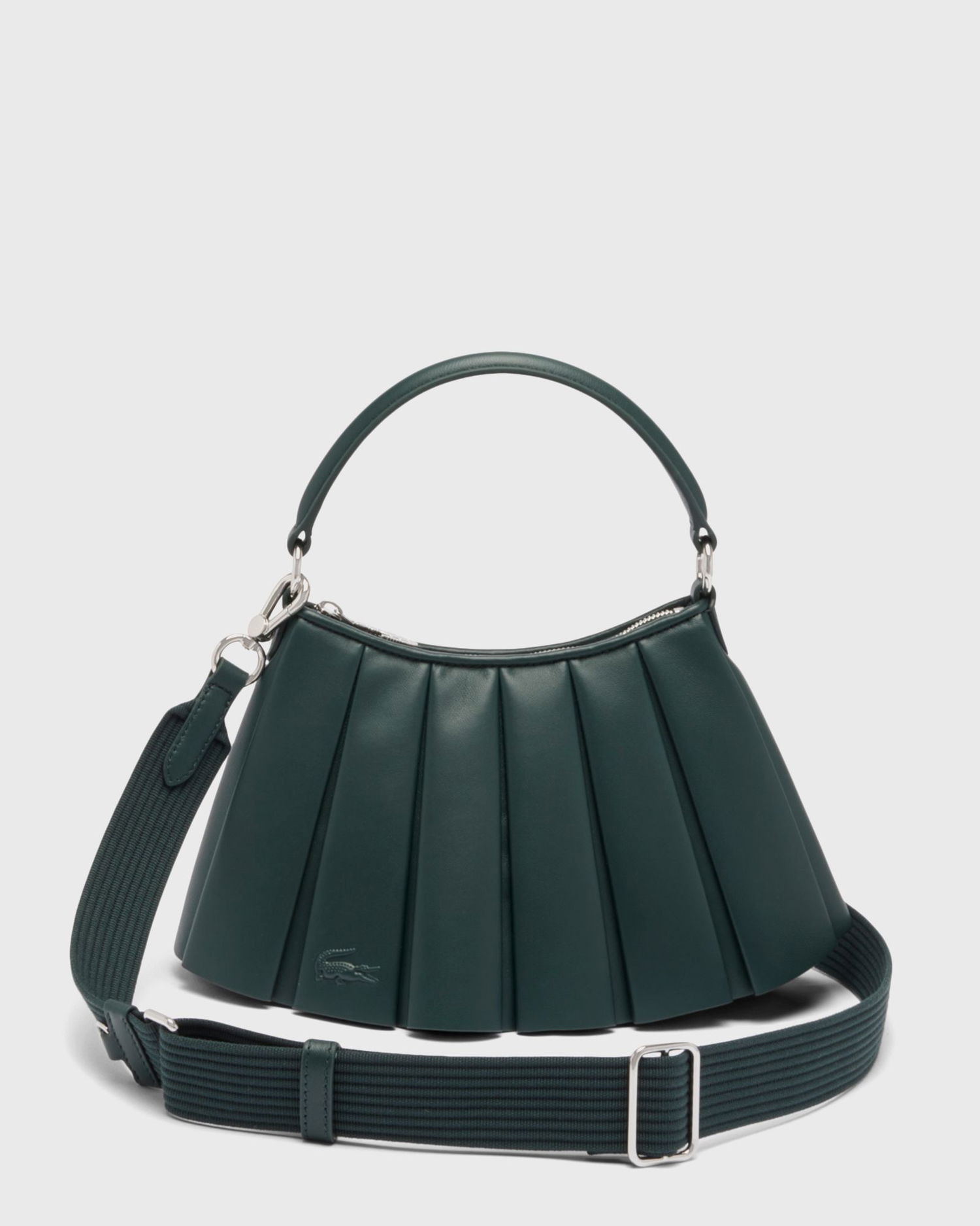 Skuldertaske Lacoste Lacoste LENGLEN Pleated Shoulder Bag Grøn | NU5011DP-946, 1