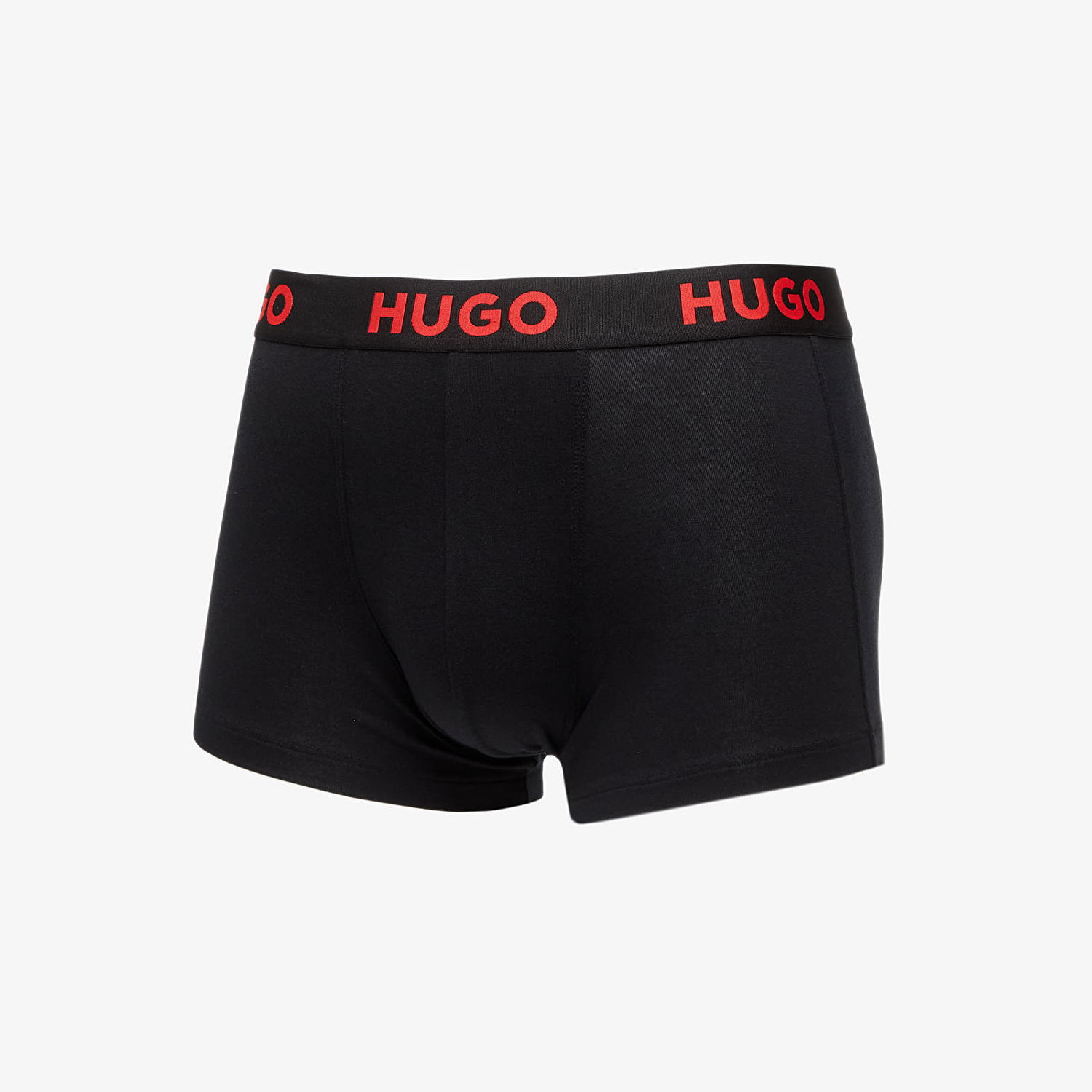Boksere BOSS Logo-Waistband Stretch Trunks 3-Pack Black Sort | 50496723-001, 1