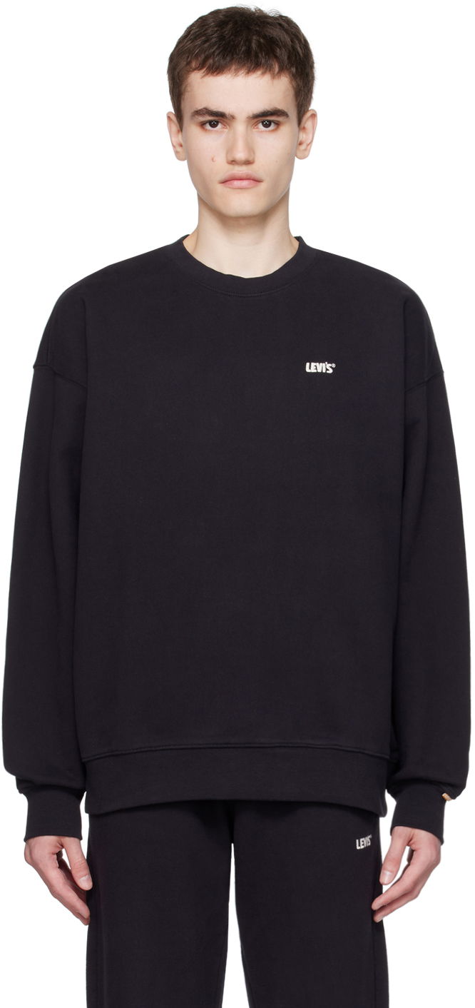 Sweatshirt Levi's Crewneck Sweatshirt Sort | A3770-0000, 0