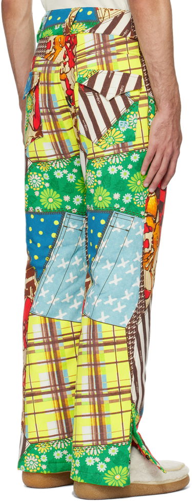 Bukser ERL Patchwork Print Flare Trousers Flerfarvet | ERL07P006, 2