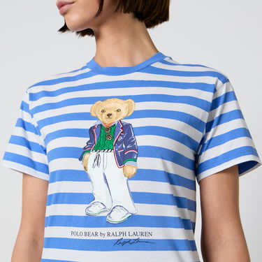 T-shirt Polo by Ralph Lauren Polo Ralph Lauren Bear Striped Cotton-Jersey Turkis | 211924300001, 2